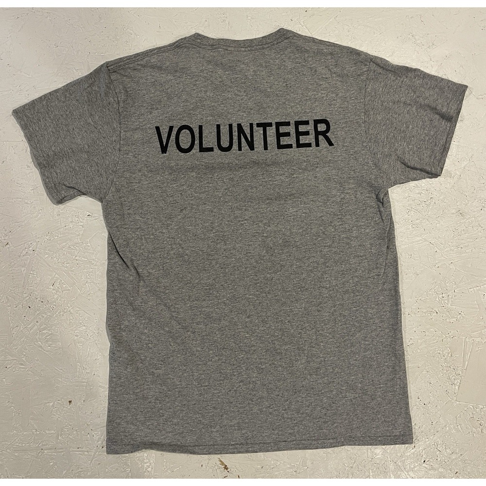 Vintage First Lego League Volunteer‎ Shirt Mens Medium Toys Gray Short Sleeve - Picture 10 of 11